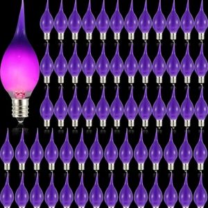 Retisee 72 Pcs Silicone Dipped Candle Light Bulbs  Replacement 120V party/restau